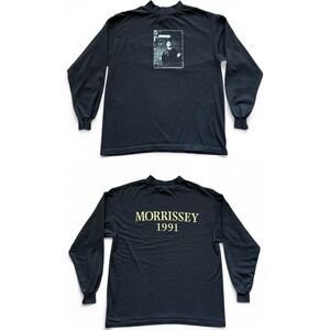 Vintage 1991 Morrissey Vallance Road L/S T Shirt XL Single Stitch The Smiths 90s